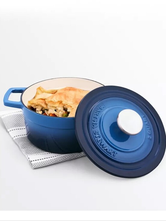 Martha Stewart Other - Martha Stewart Collection Enameled Cast Iron Round 2-Qt. Dutch Oven